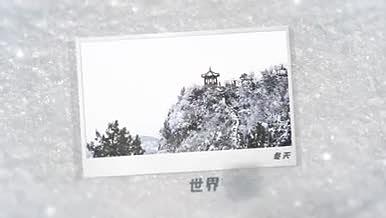 冬天美丽风景视频视频的预览图